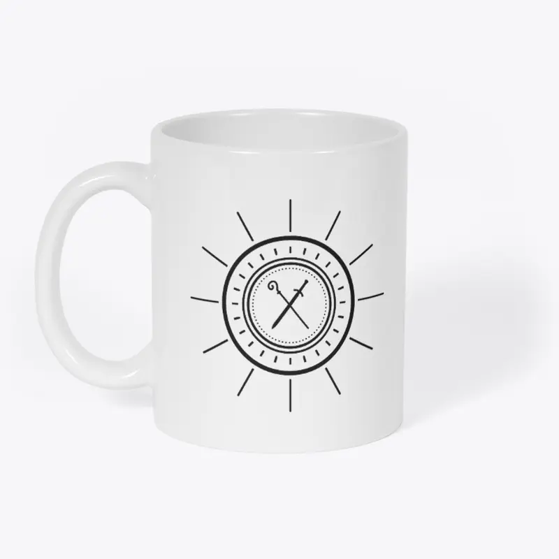 Sword and Staff Mug - White