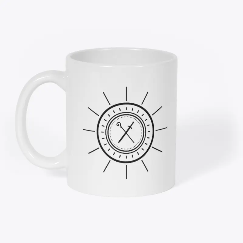 Sword and Staff Mug - White